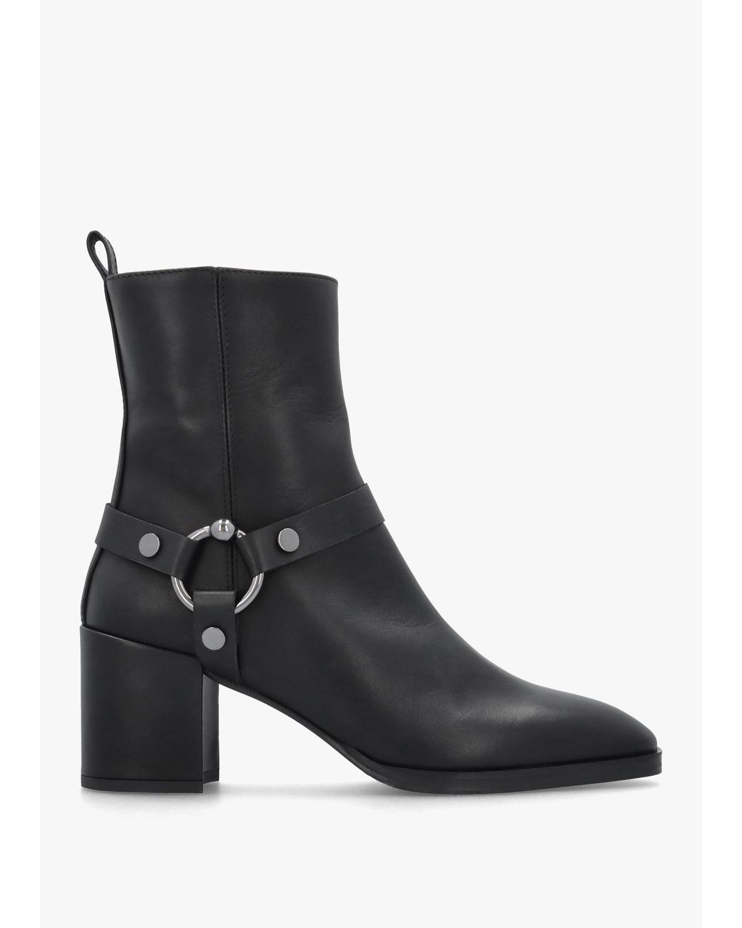 Daniel Black Faith Stirrup Block Heel Ankle Boots