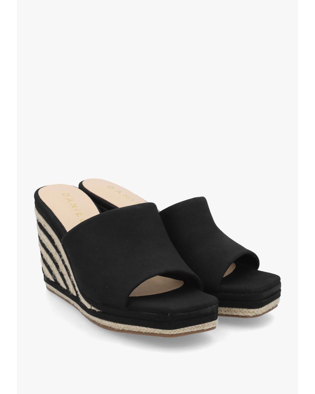 Daniel Black Yana Striped Wedge Espadrilles
