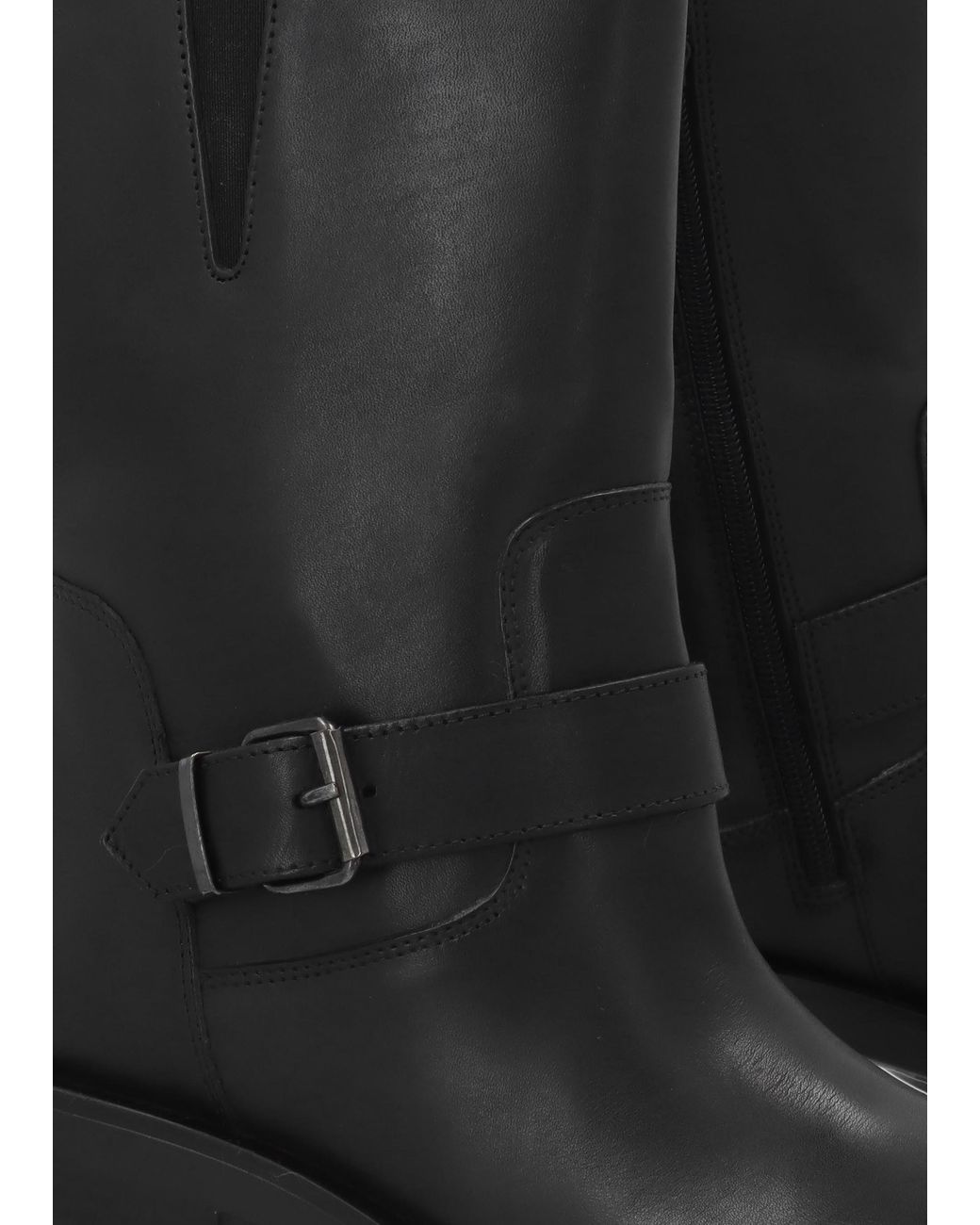 Daniel Black Naomi Buckle Biker Boots