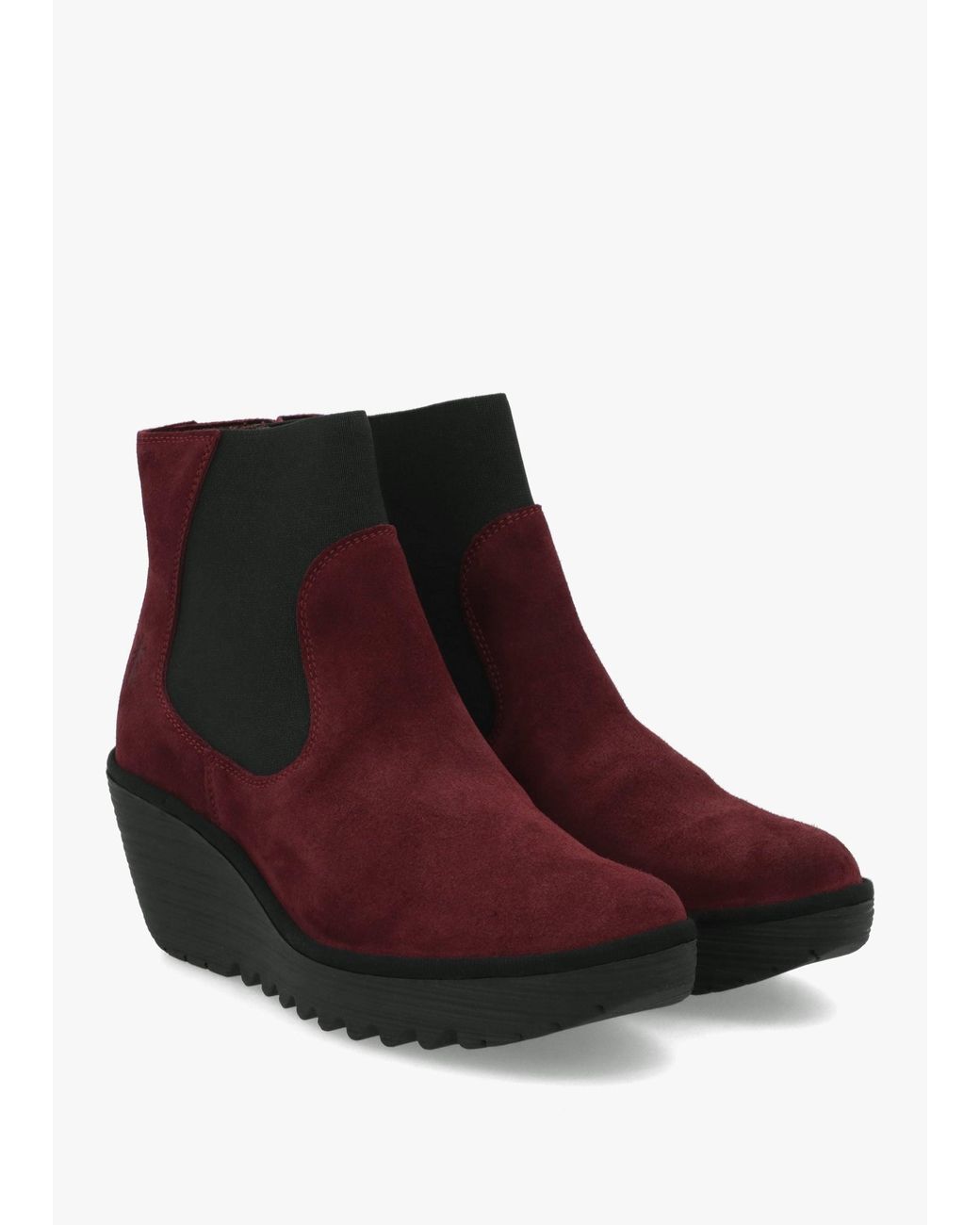 Fly London Brown Yade Wedge Chelsea Boots