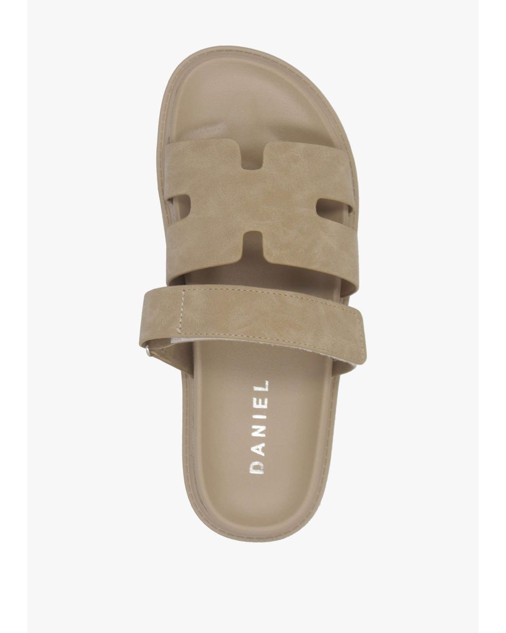 Daniel White Yemmy Taupe H Bar Flat Mules