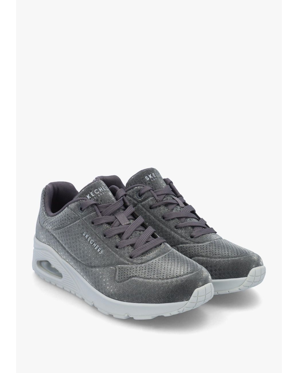 Skechers Gray Uno Disco Nite Trainers