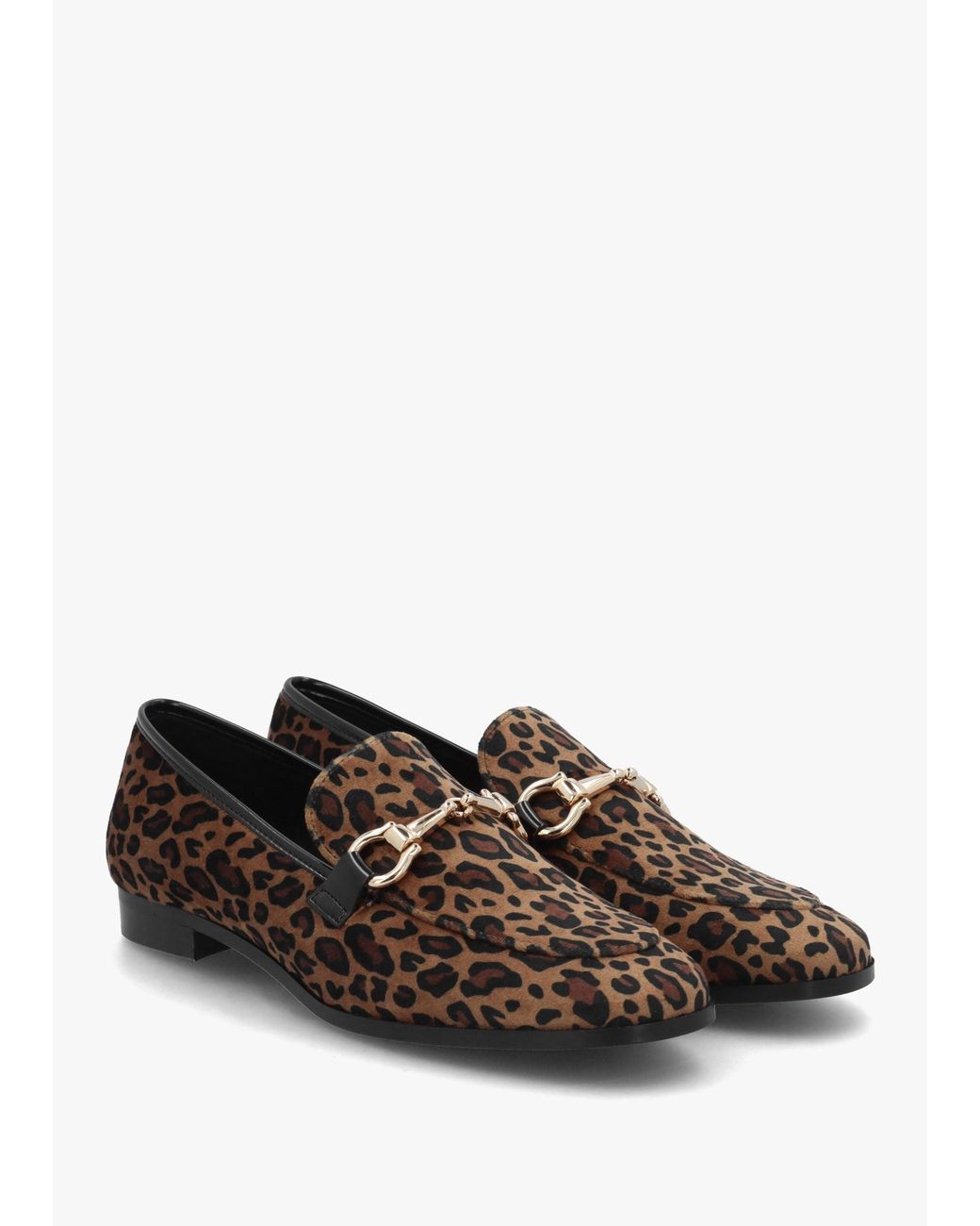 Daniel White Loafie Leopard Snaffle Loafers