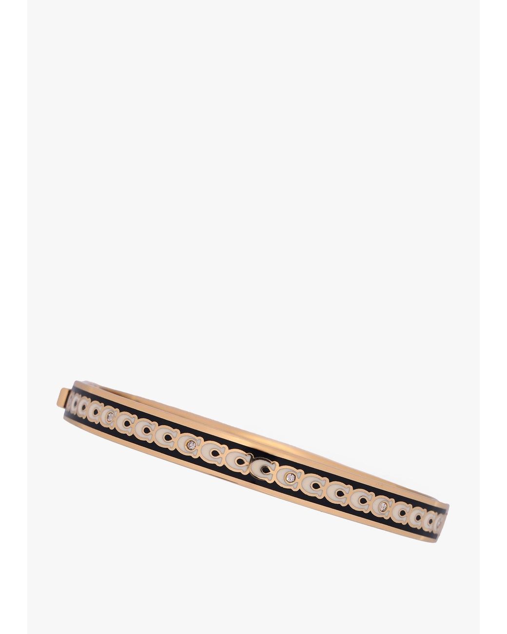 COACH Natural 6Mm Signature Enamel Hinge Bangle