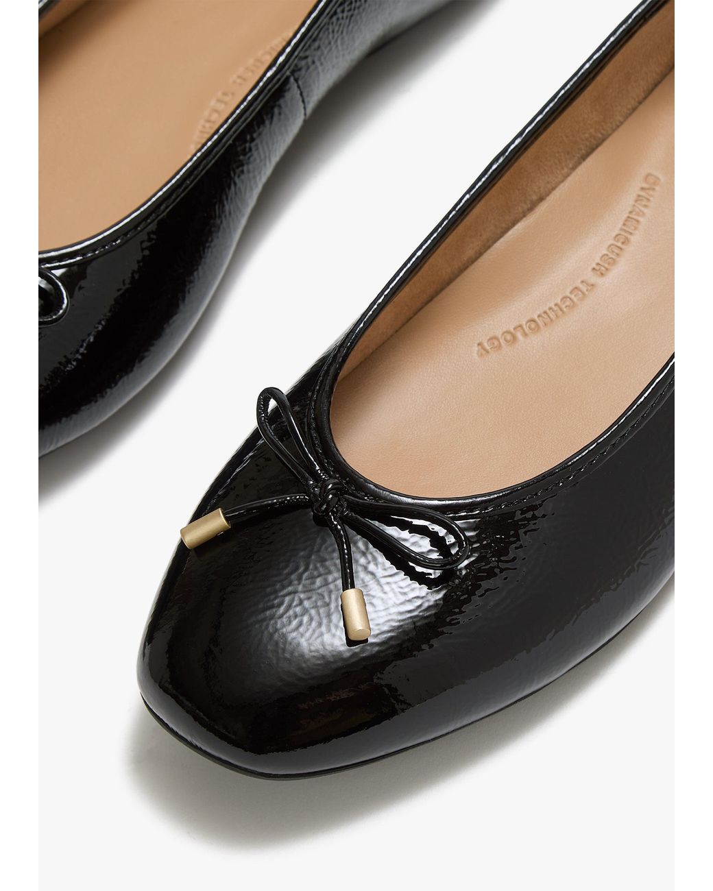 Fitflop Black Delicato Bow Leather Ballet Pumps