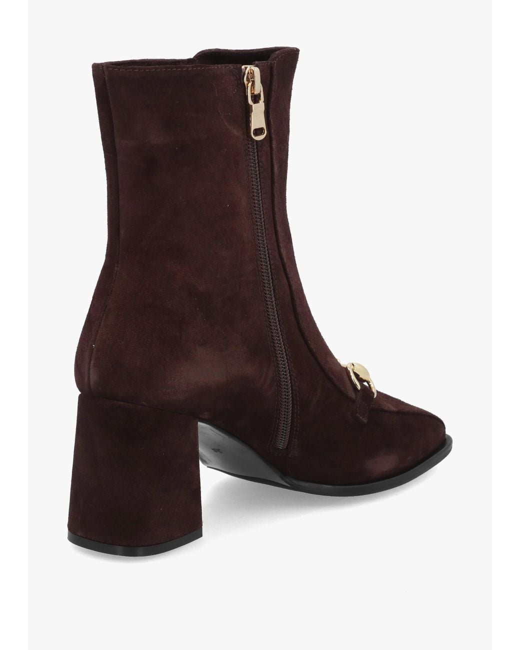 Daniel Brown Prim Snaffle Block Heel Ankle Boots