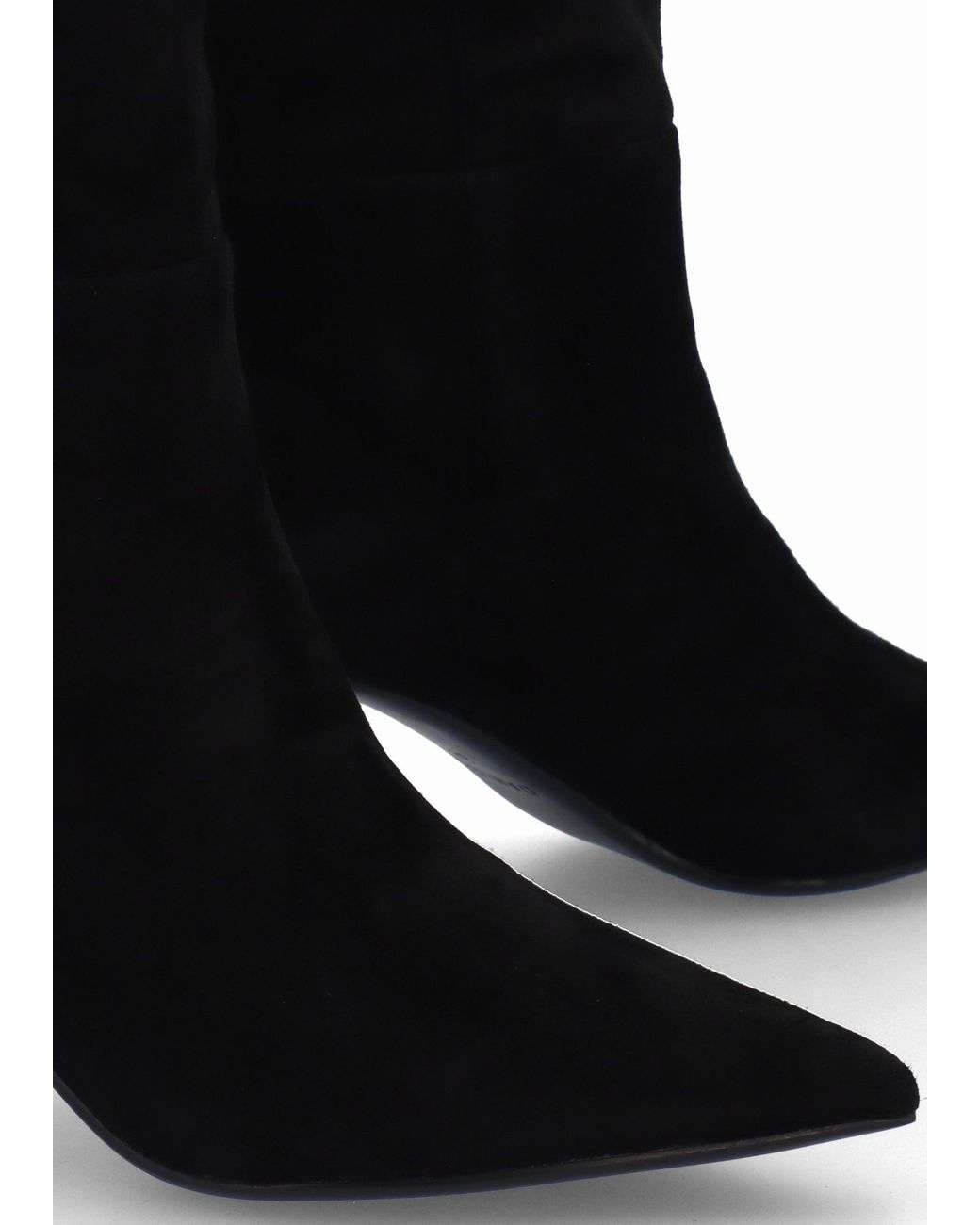 Daniel Black Suched Heeled Knee Boots