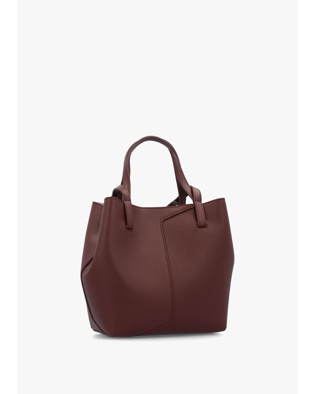 Emporio Armani Purple 1981 Mini Leather Shoulder Bag
