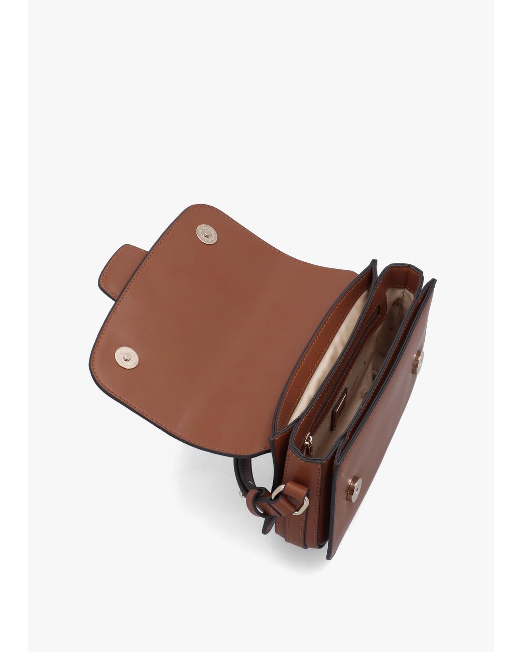 Guess Brown Janie Convertible Cognac Cross-Body Bag