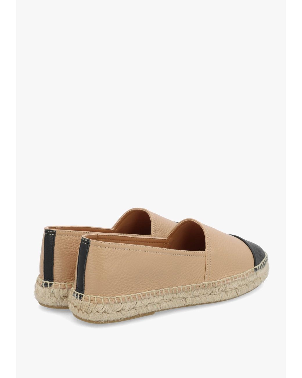 Daniel White Joey Nude Leather Toe Cap Espadrilles
