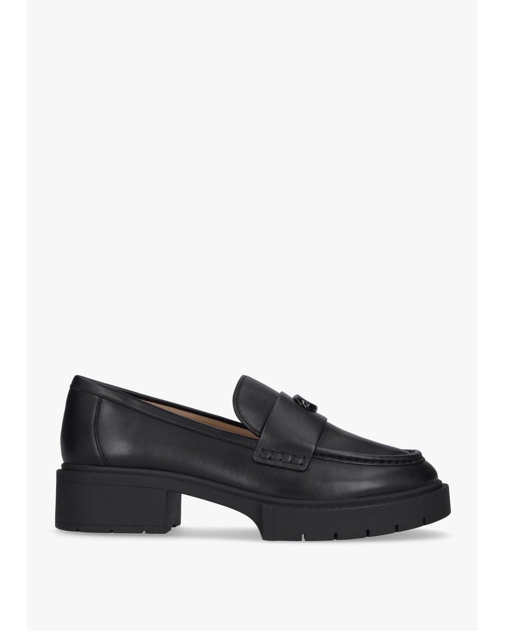 COACH Black Leah Chunky Loafers