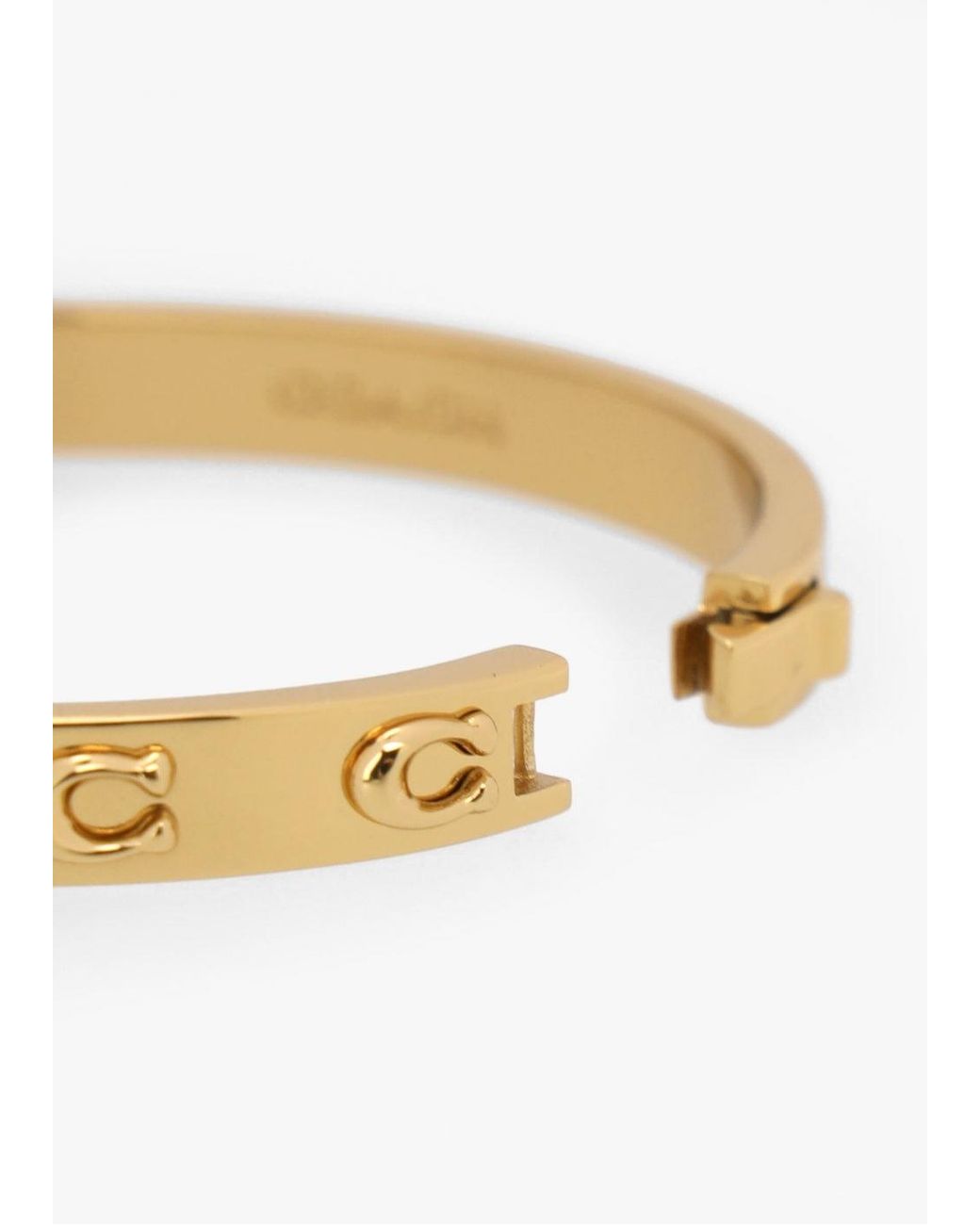 COACH Multicolor C Logo Hinge Bangle