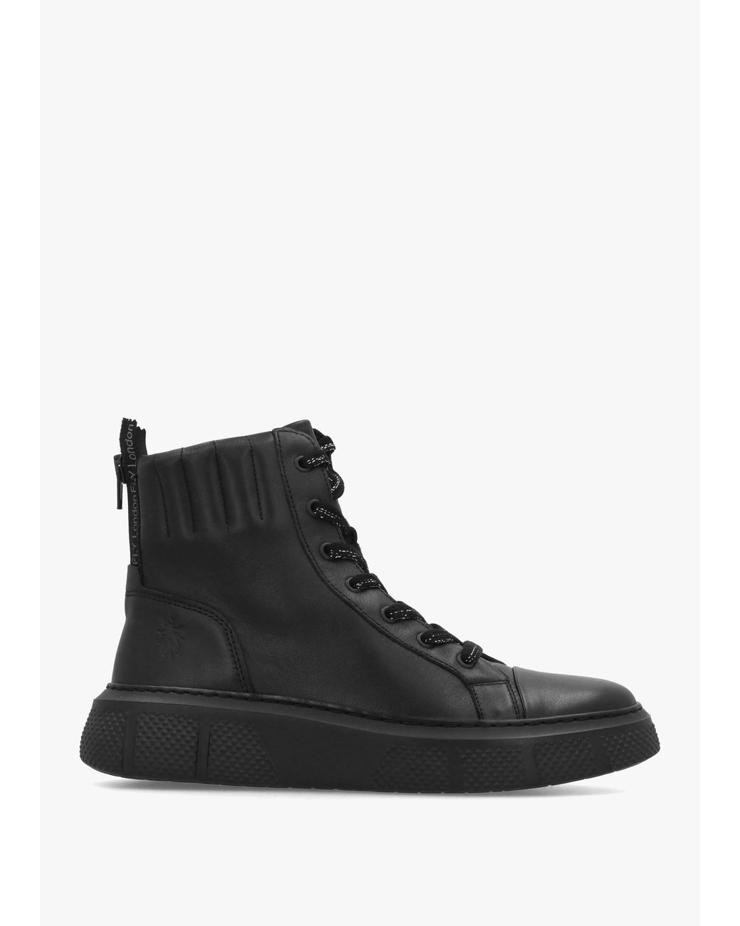Fly London Black Erby Sporty Ankle Boots