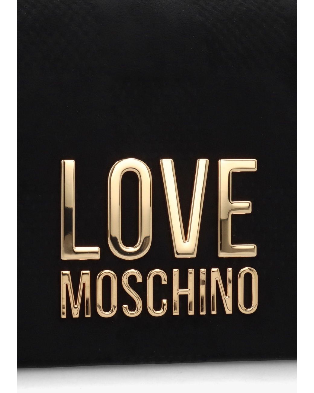 Love Moschino Black Checkerboard Chain Nero Shoulder Bag