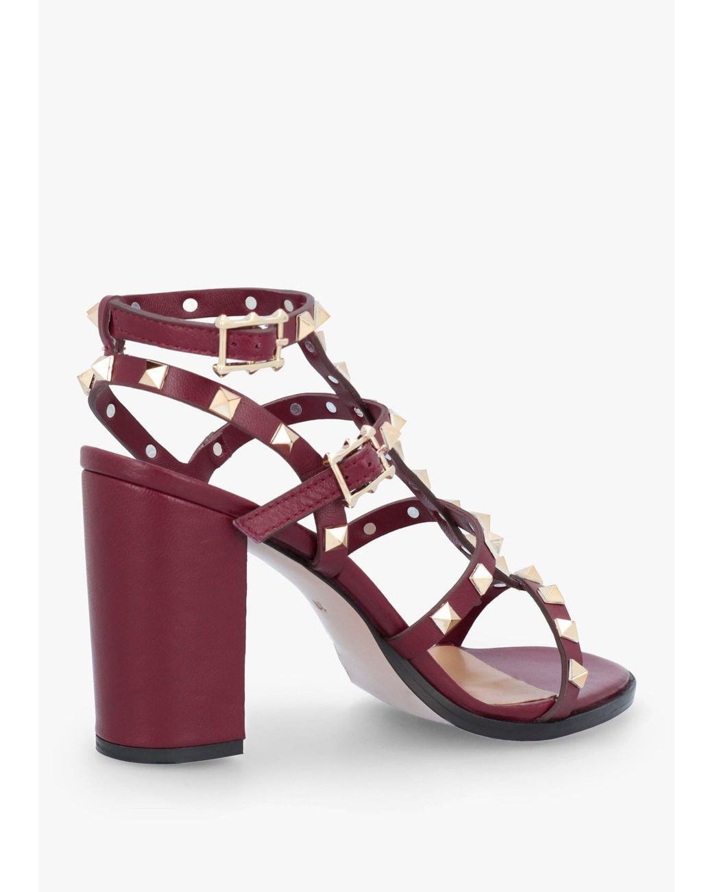 Daniel Pink Pitter Studded Block Heeled Sandals