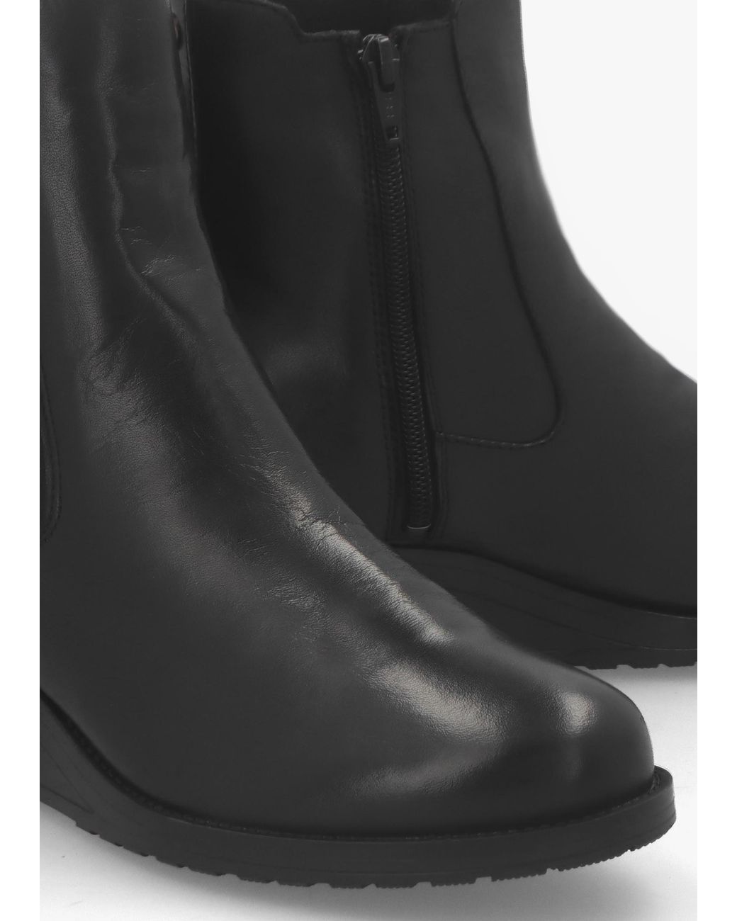 Moda In Pelle Black Bezzie Wedge Ankle Boots