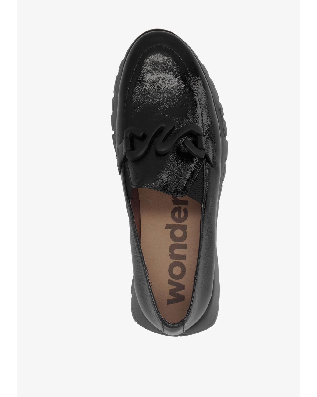 Wonders Black Odisei 94 Leather Loafers