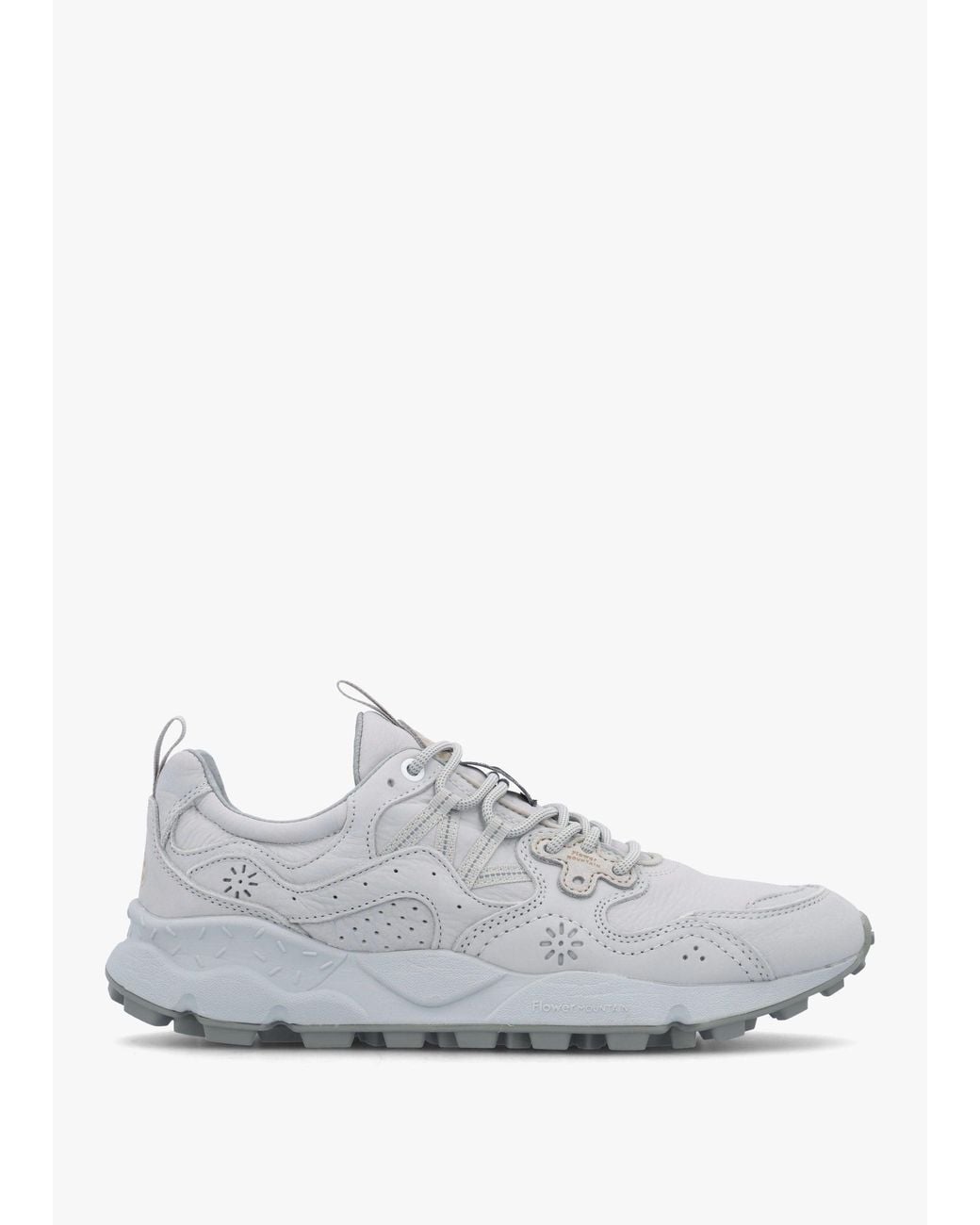 Flower Mountain White Yamano 3 Uni Light Soft Nubuck Trainers
