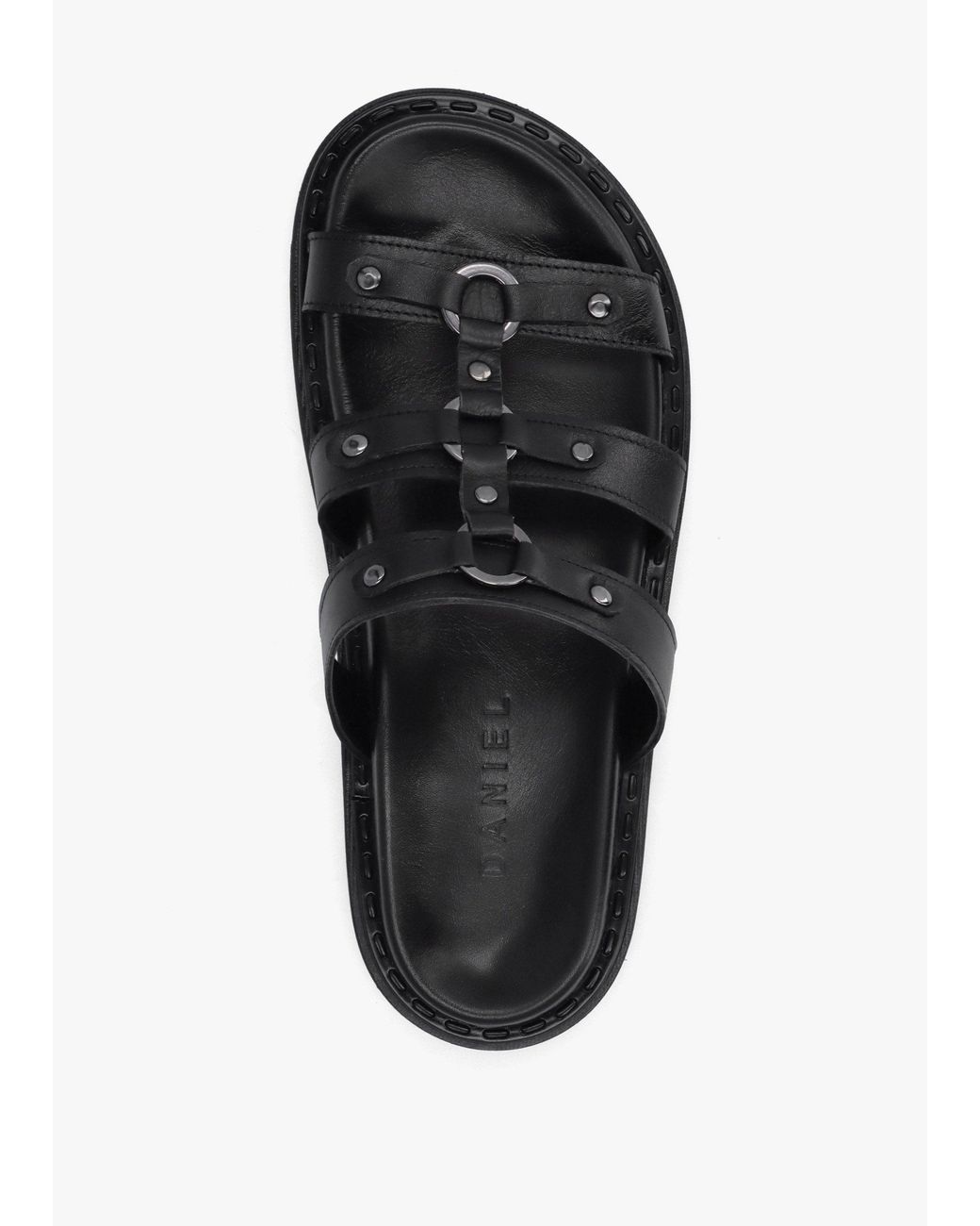 Daniel Black Ilene Three Bar Chunky Mules
