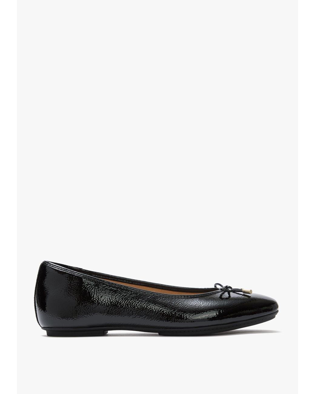 Fitflop Black Delicato Bow Leather Ballet Pumps