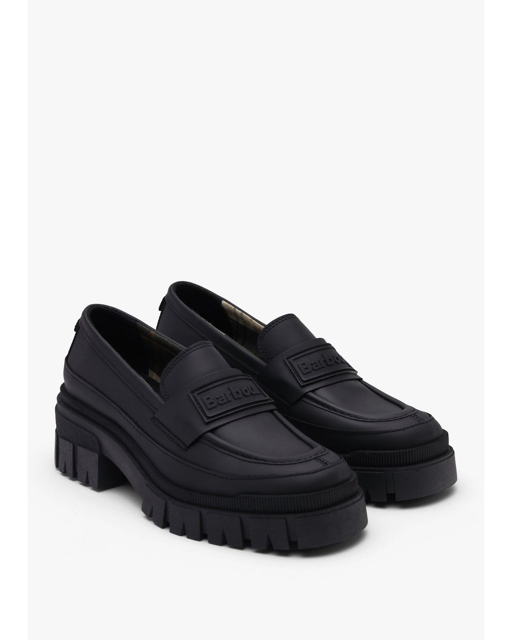 Barbour Black Sara Chunky Loafers