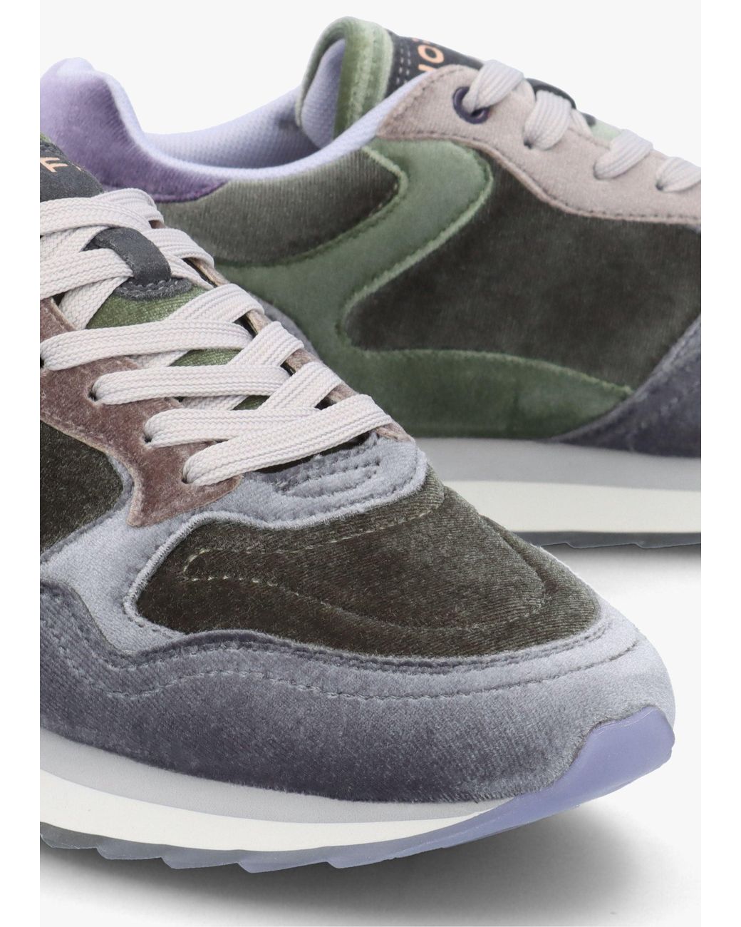 HOFF Gray City Emerald Multicoloured Velvet Trainers
