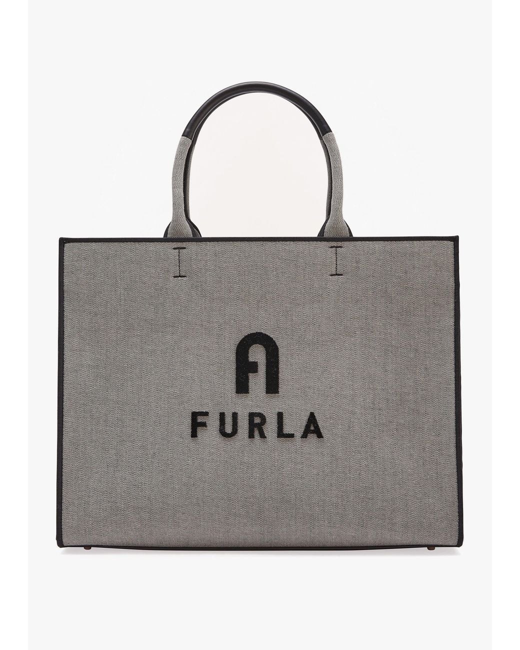 Furla Gray Opportunity L Tote Bag