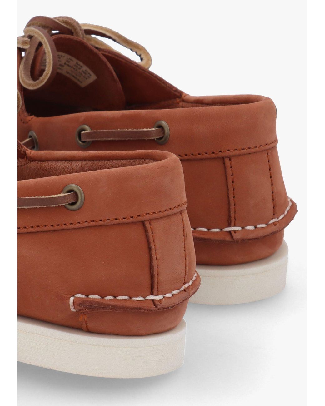 Timberland Brown Classic Rust Nubuck Leather Boat Shoes