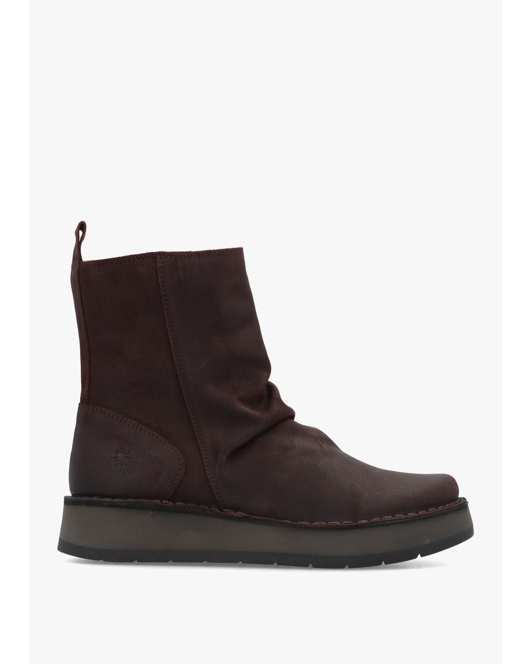 Fly London Brown Reno Expresso Antique Suede Ankle Boots