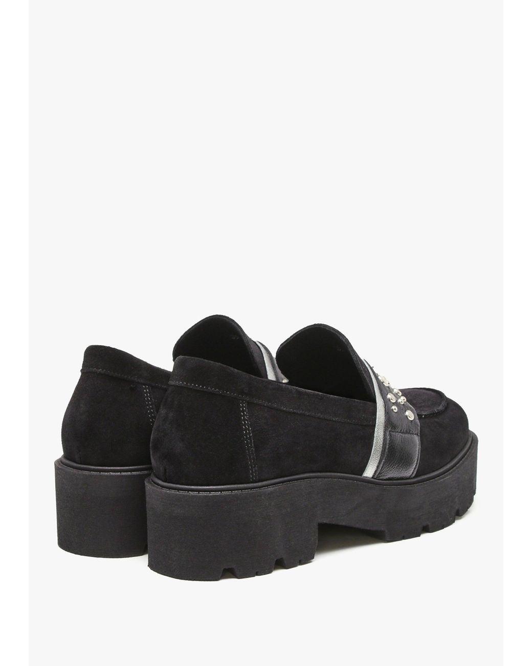 Daniel Black Tia Embellished Chunky Loafers
