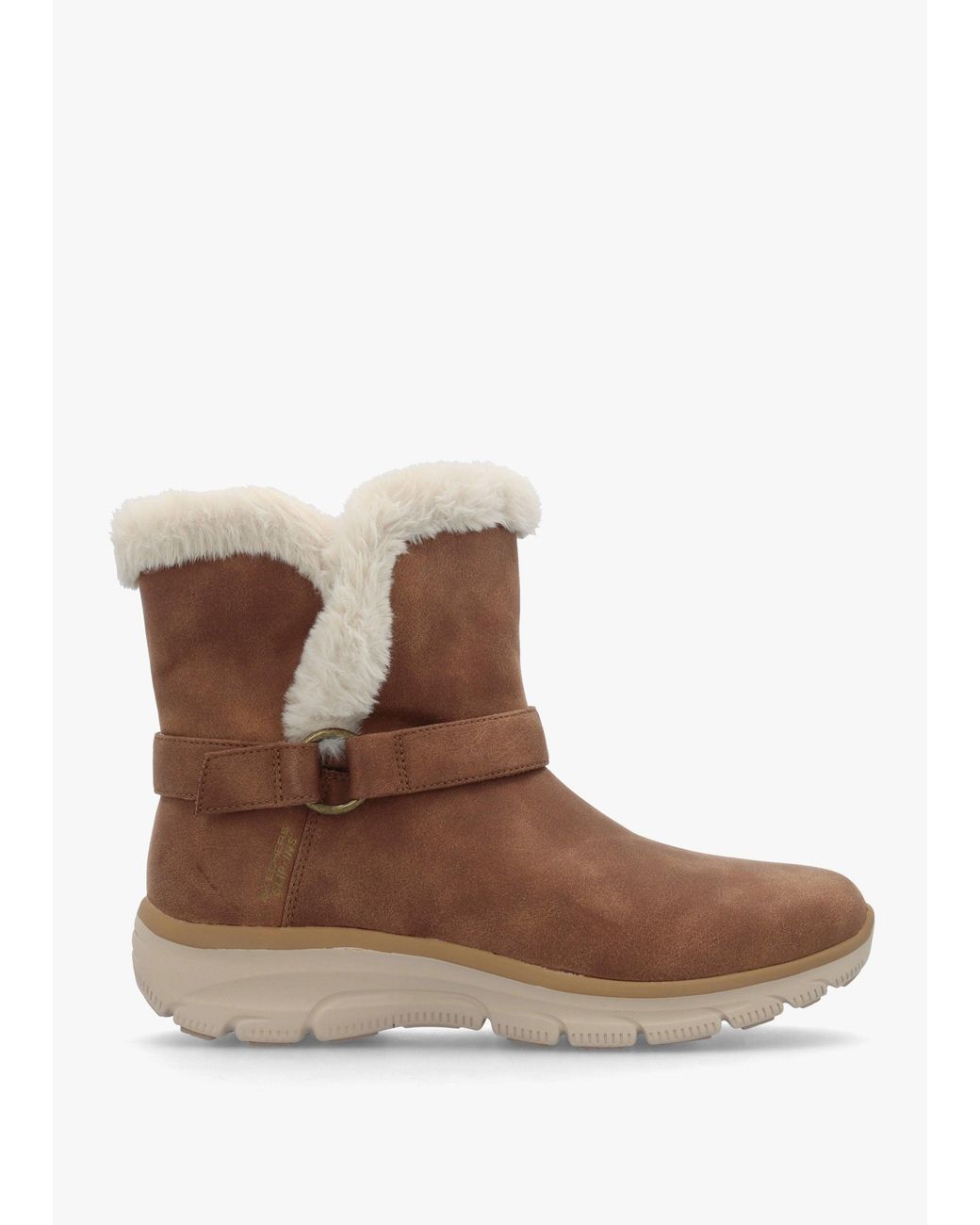 Skechers Brown Vegan Slip-Ins Relaxed Fit Easy Going Dreams Mover Chestnut Ankle Boots