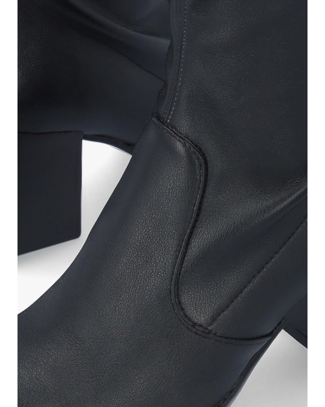 Evaluna Multicolor Sock Like Stretch Block Heel Ankle Boots