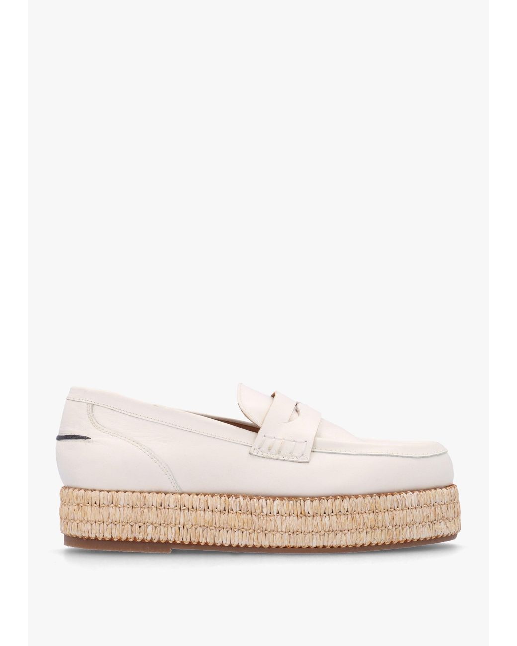 Pedro Miralles Natural Campion Raffia Trim Loafers