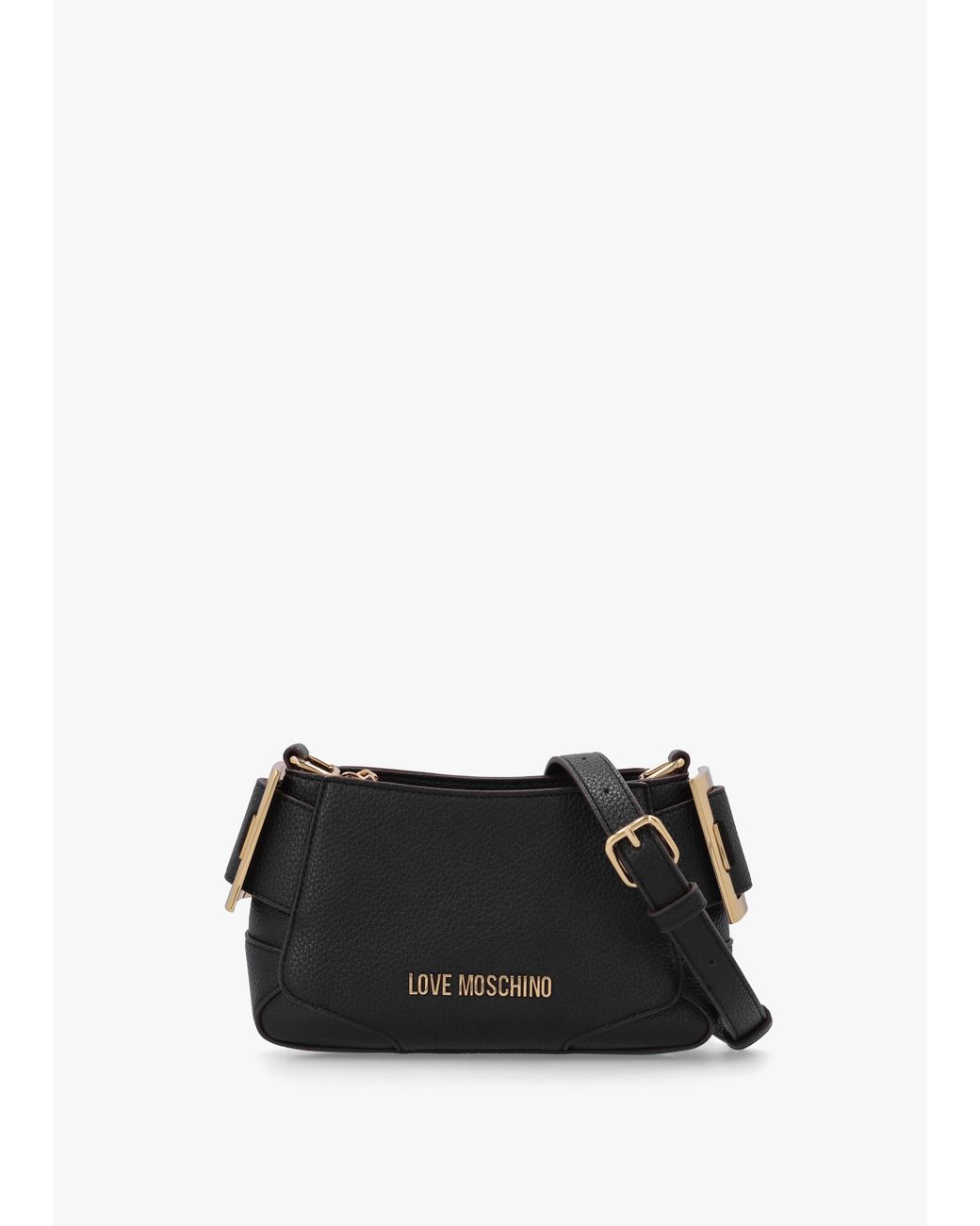Love Moschino White Buckle Shoulder Bag