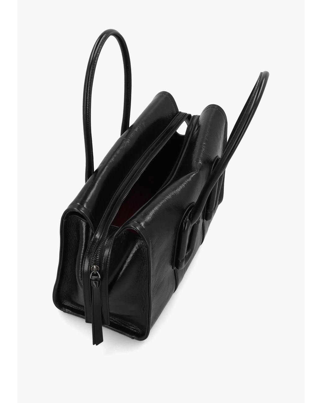 Marc Jacobs Black Babe City Crinkle Leather Tote Bag
