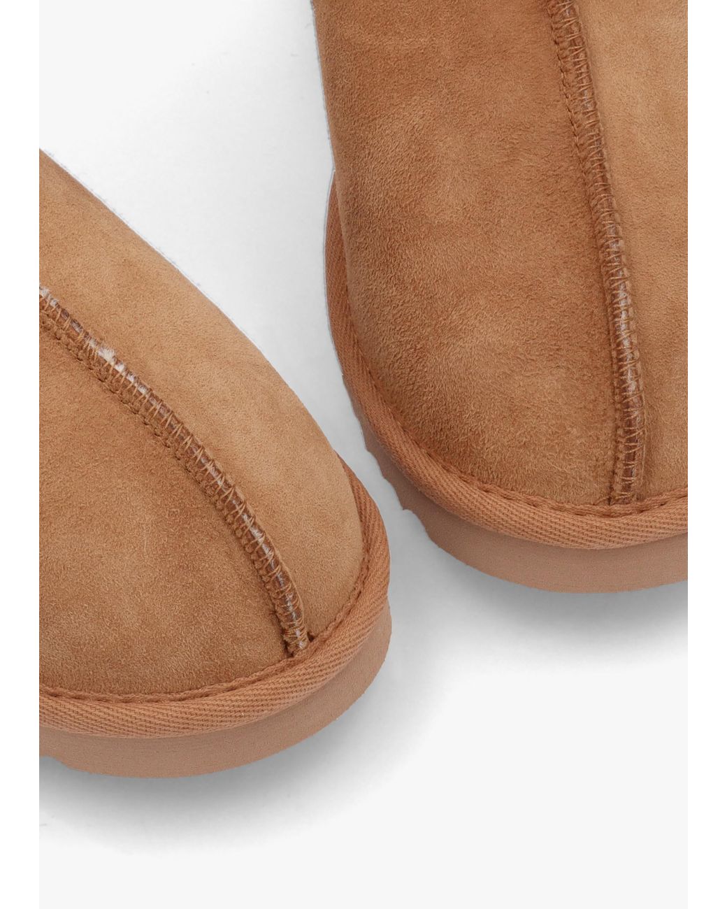 Daniel Brown Somolly Tan Suede Shearling Slippers