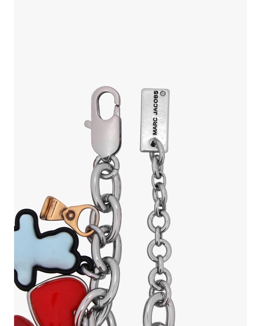 Marc Jacobs Pink The Sticker Charm Statement Multi Bracelet