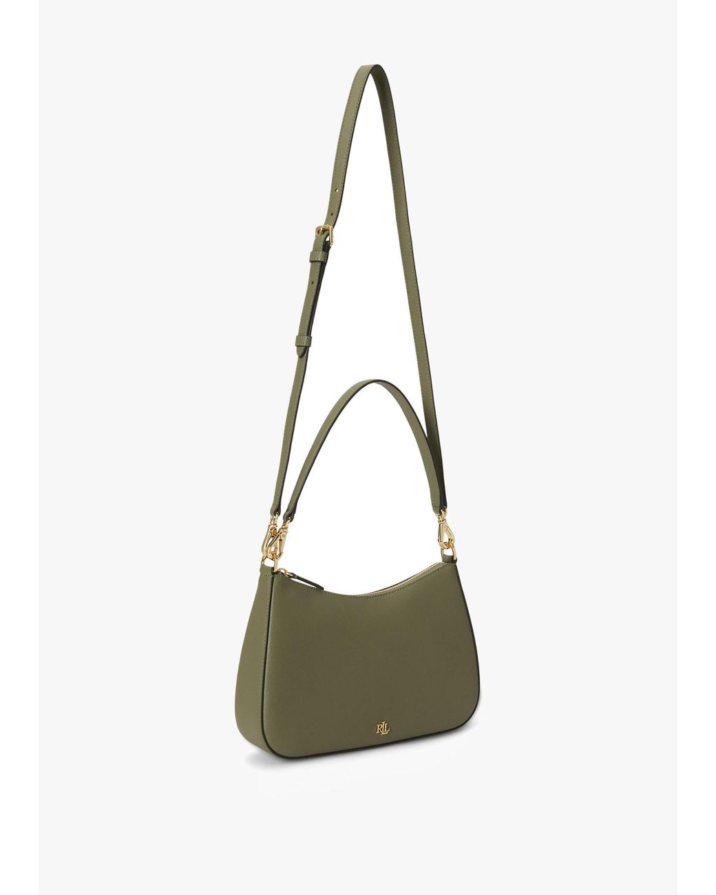 Ralph Lauren Green Danni 26 Shoulder Bag