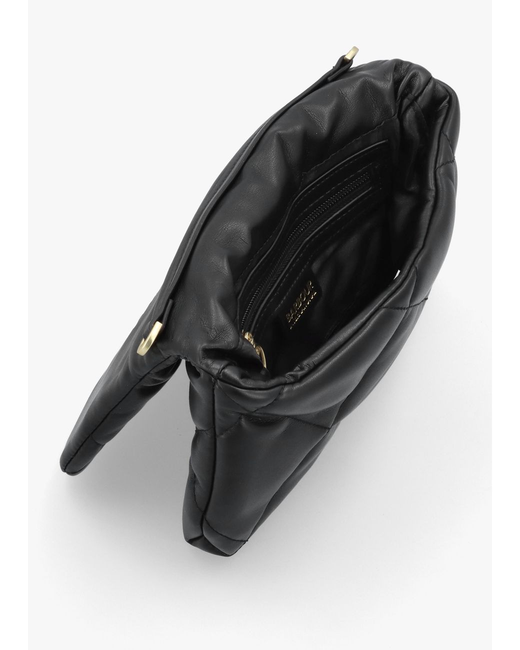 Barbour Black Soft Quilted Cross-Body Bag