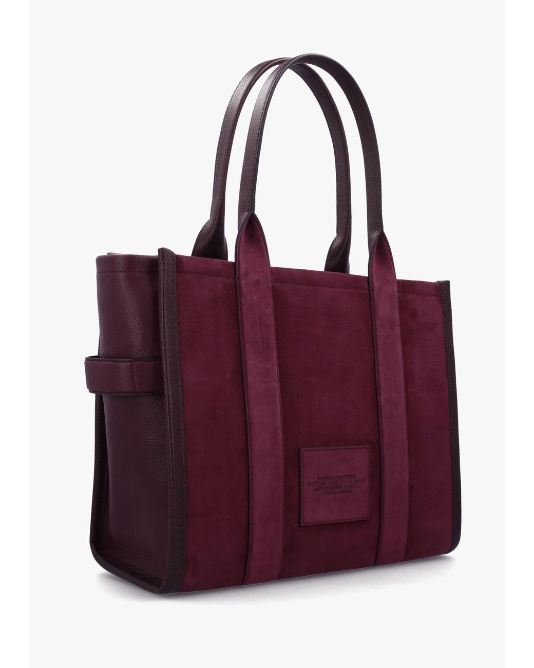 Marc Jacobs Purple The Suede Large Dark Plum Tote Bag