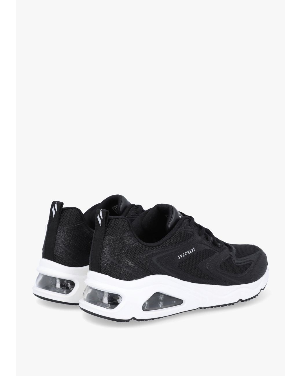 Skechers White Tres-Air Uno Glit-Airy Trainers