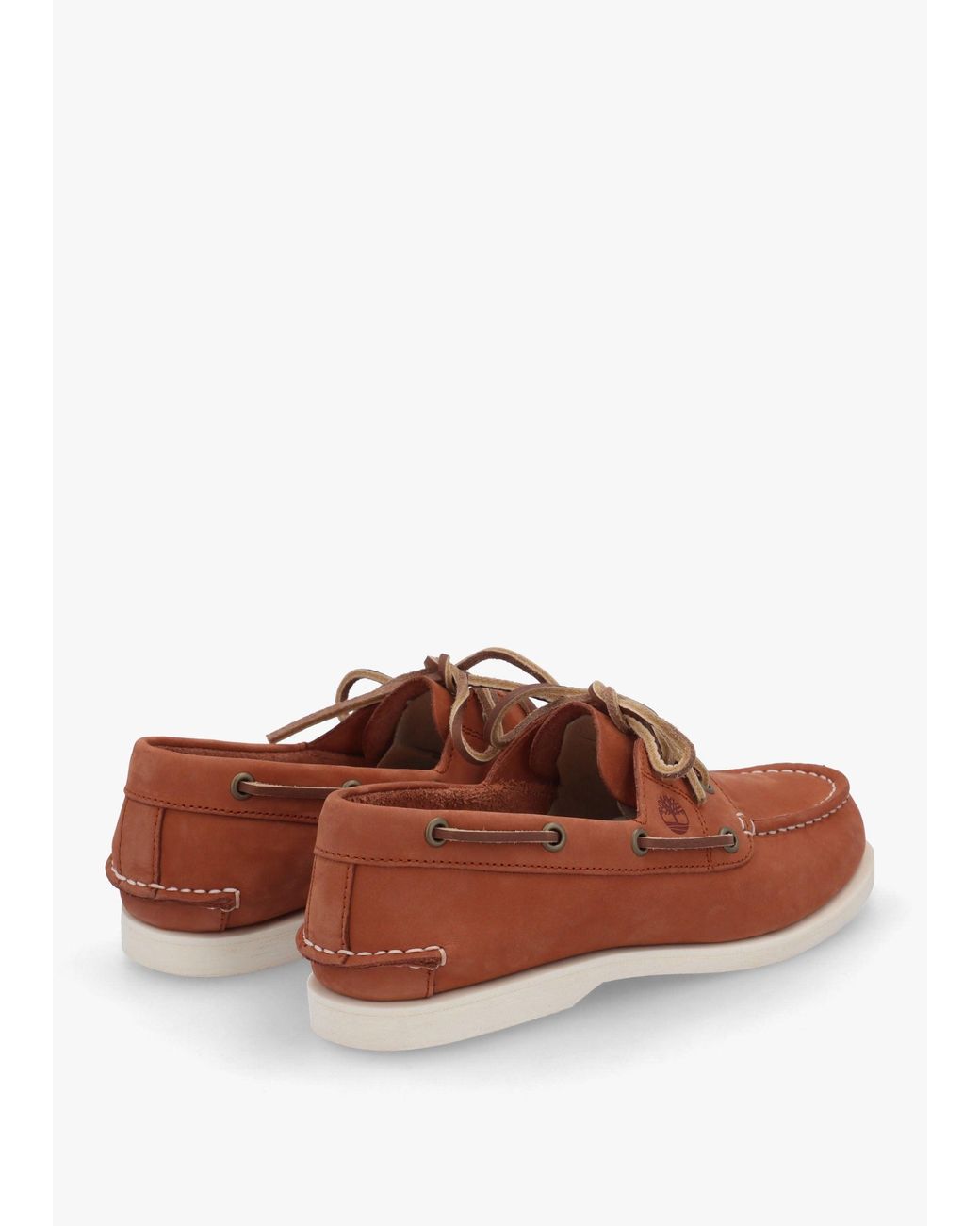 Timberland Brown Classic Rust Nubuck Leather Boat Shoes
