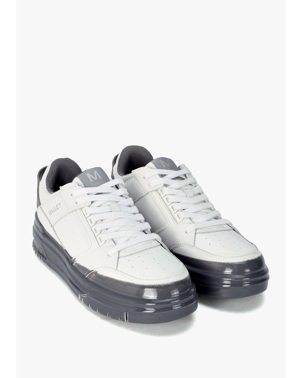 Mallet White Compton Dip Trainers