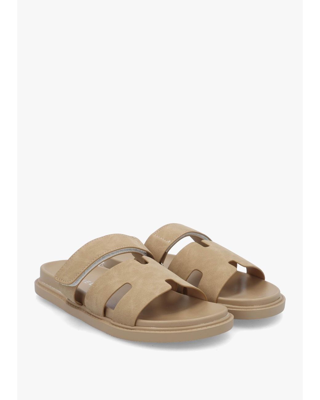 Daniel White Yemmy Taupe H Bar Flat Mules
