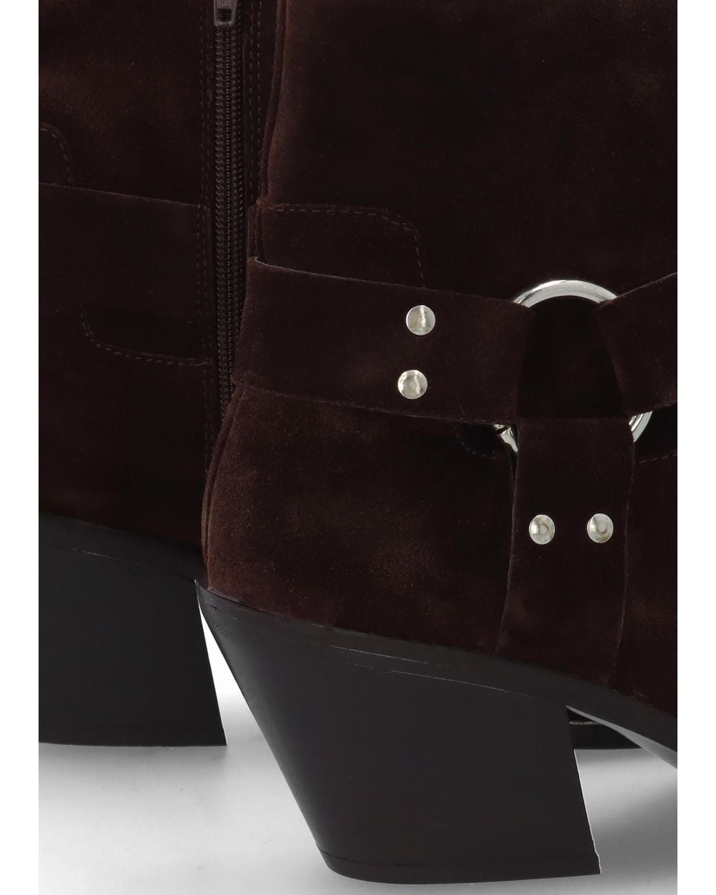 Khrio Brown Manay Boy Western Ankle Boots
