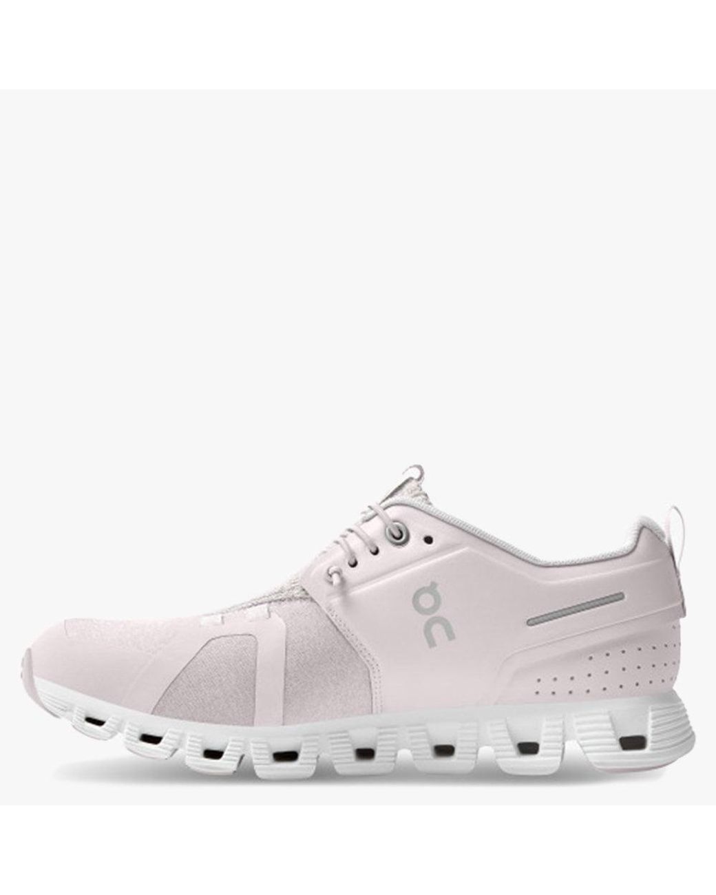 On Running Cloud 5 Terry Lily Sand Trainers in White | Lyst