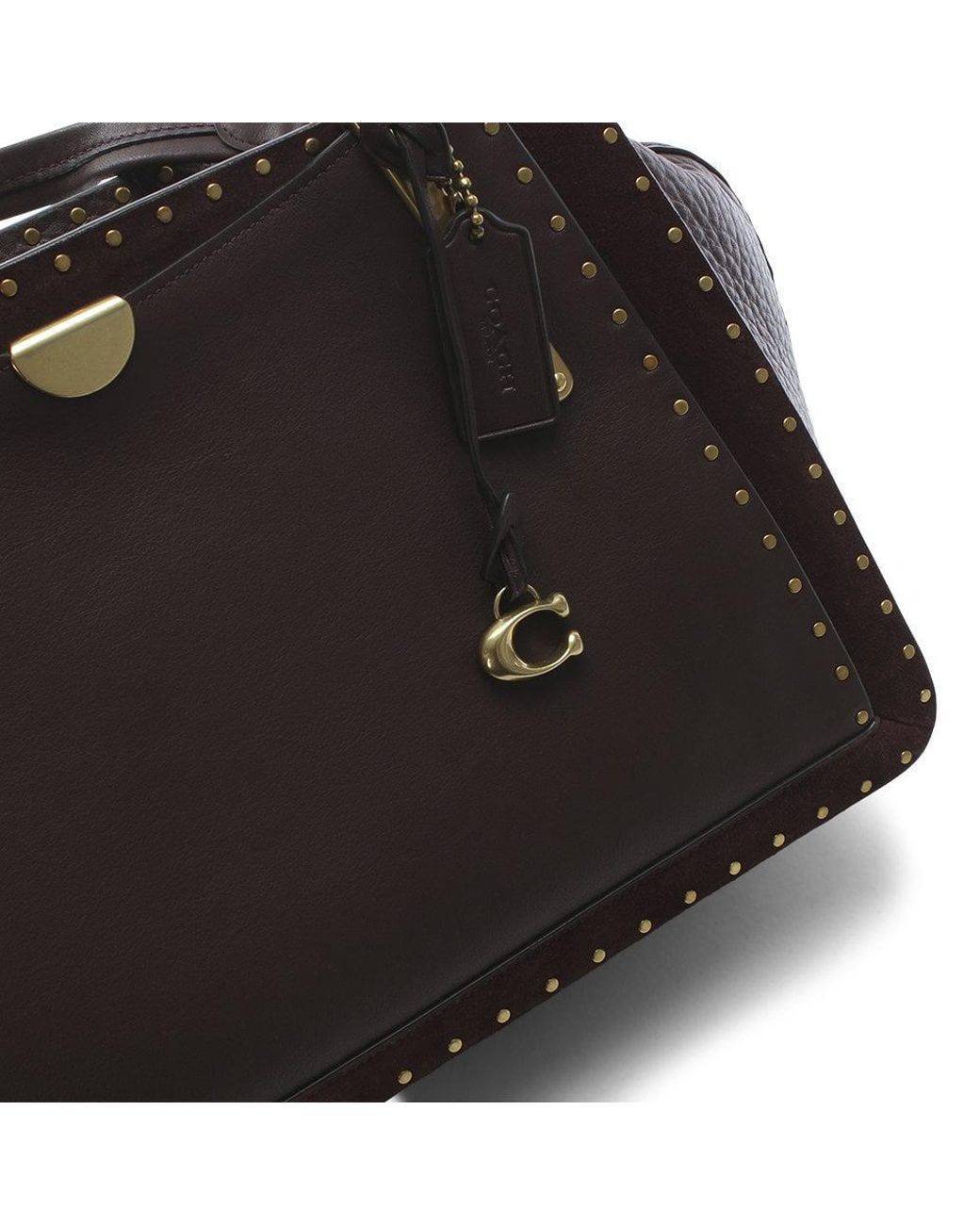 Coach dreamer 36 with rivets black hotsell