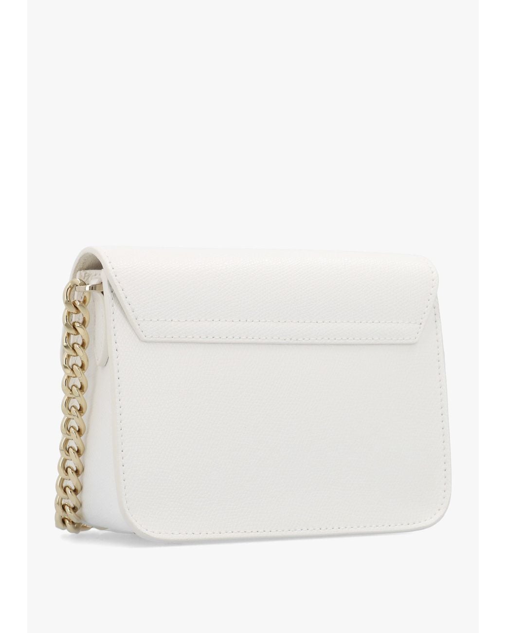 Furla White Mini Metropolis Cross-Body Bag