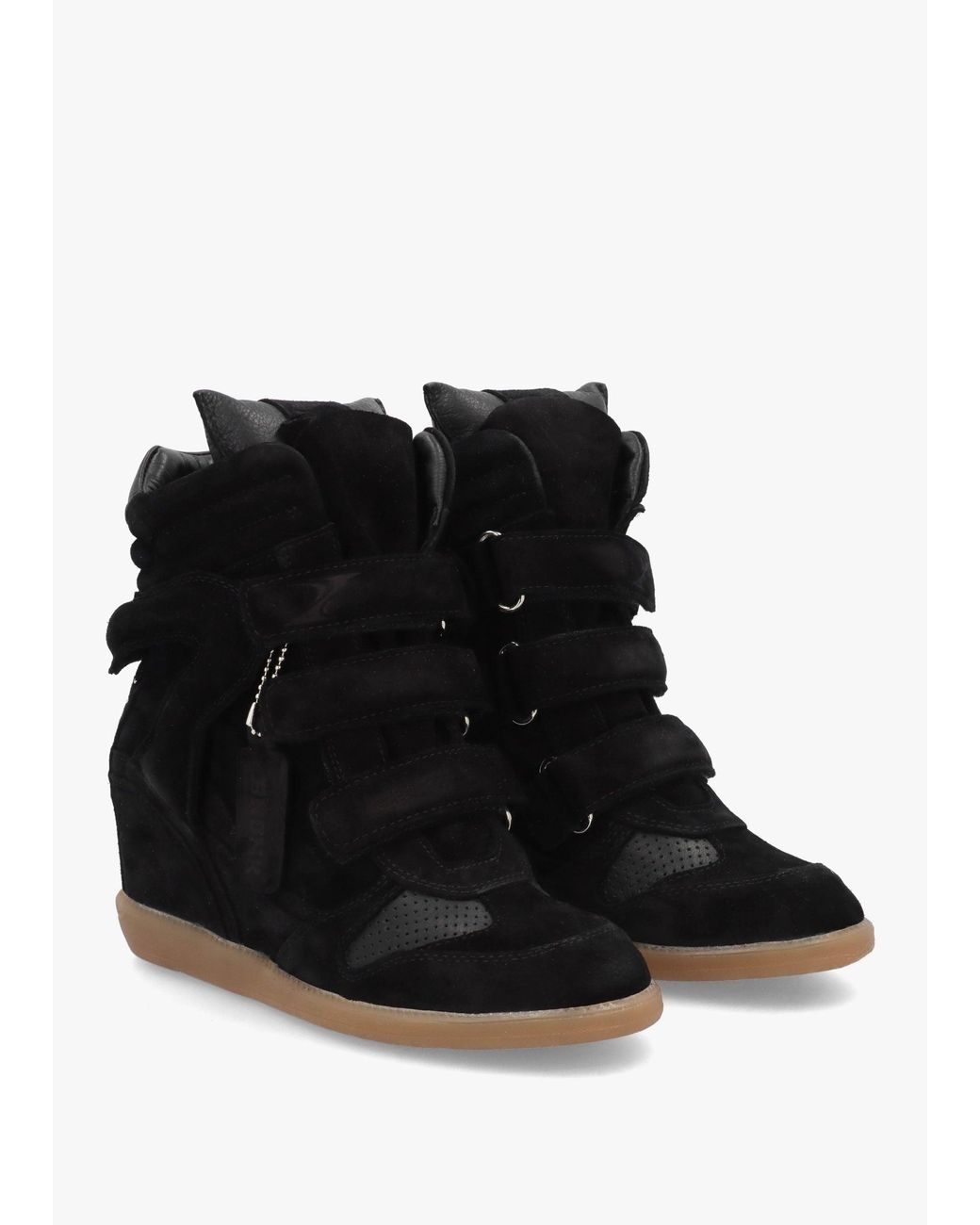 Bronx Black Jae-Yy High Top Wedge Trainers
