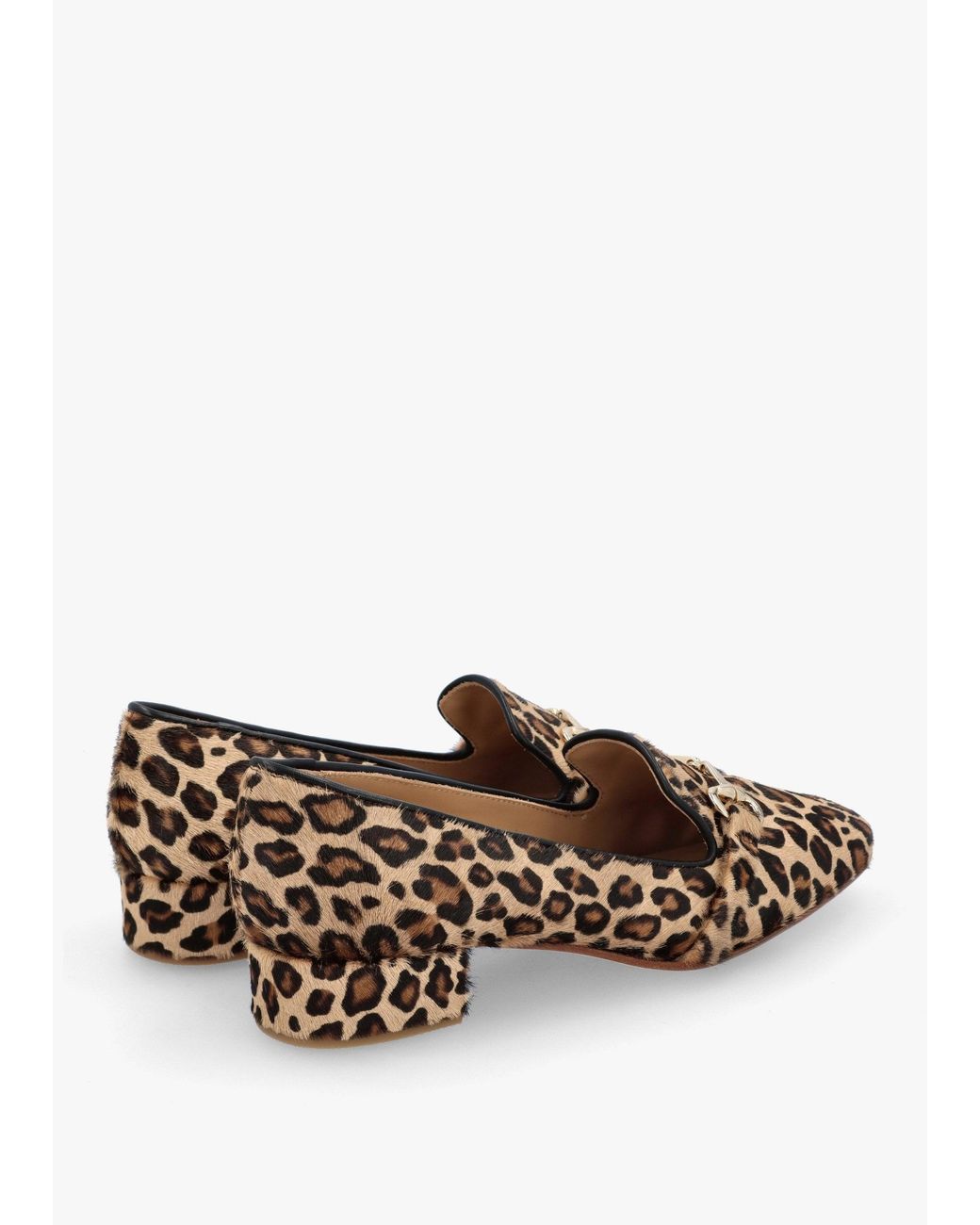 Daniel White Pasco Leopard Pony Hair Snaffle Loafers
